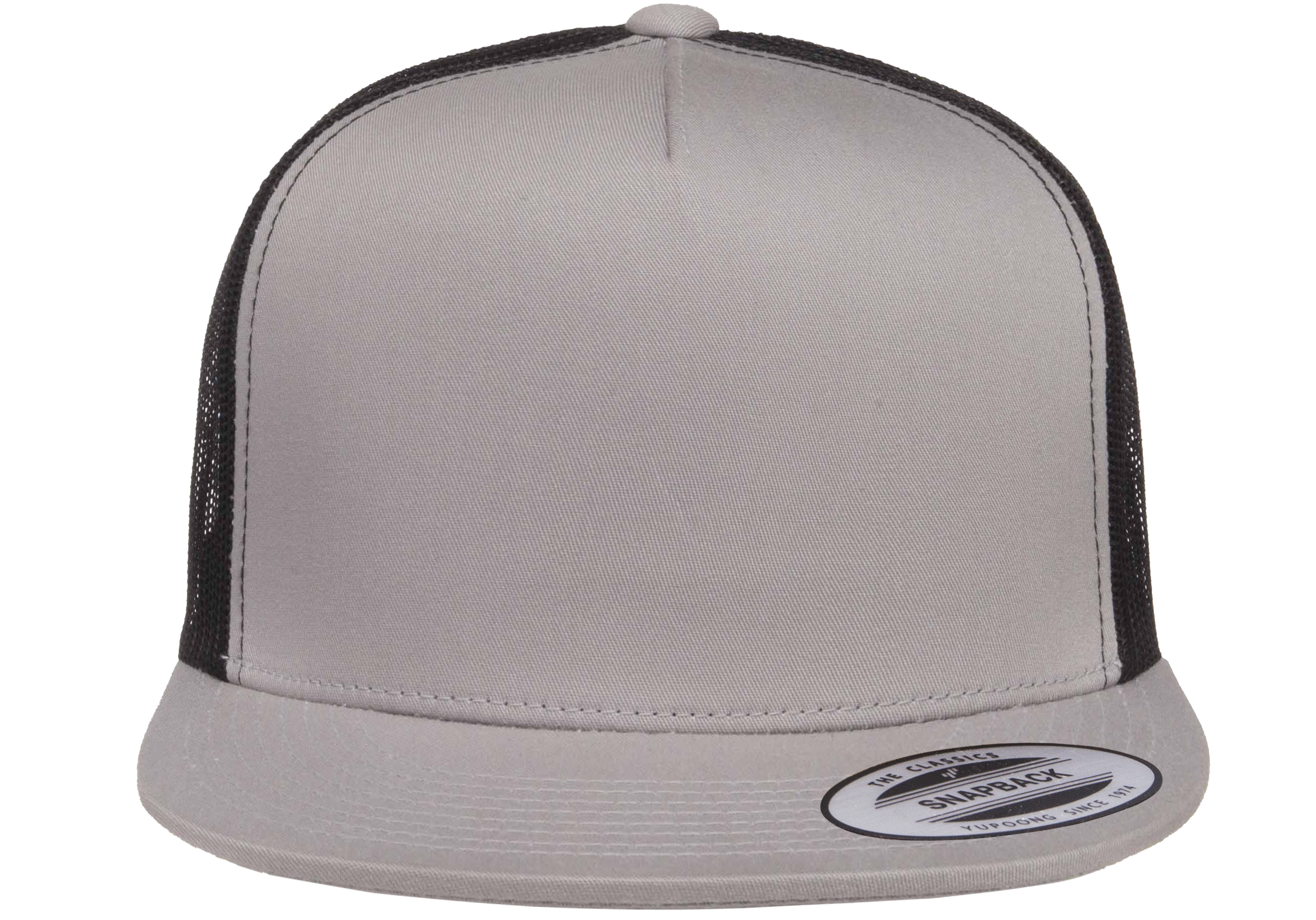 Yupoong Flat Billed Two Tone Trucker Cap