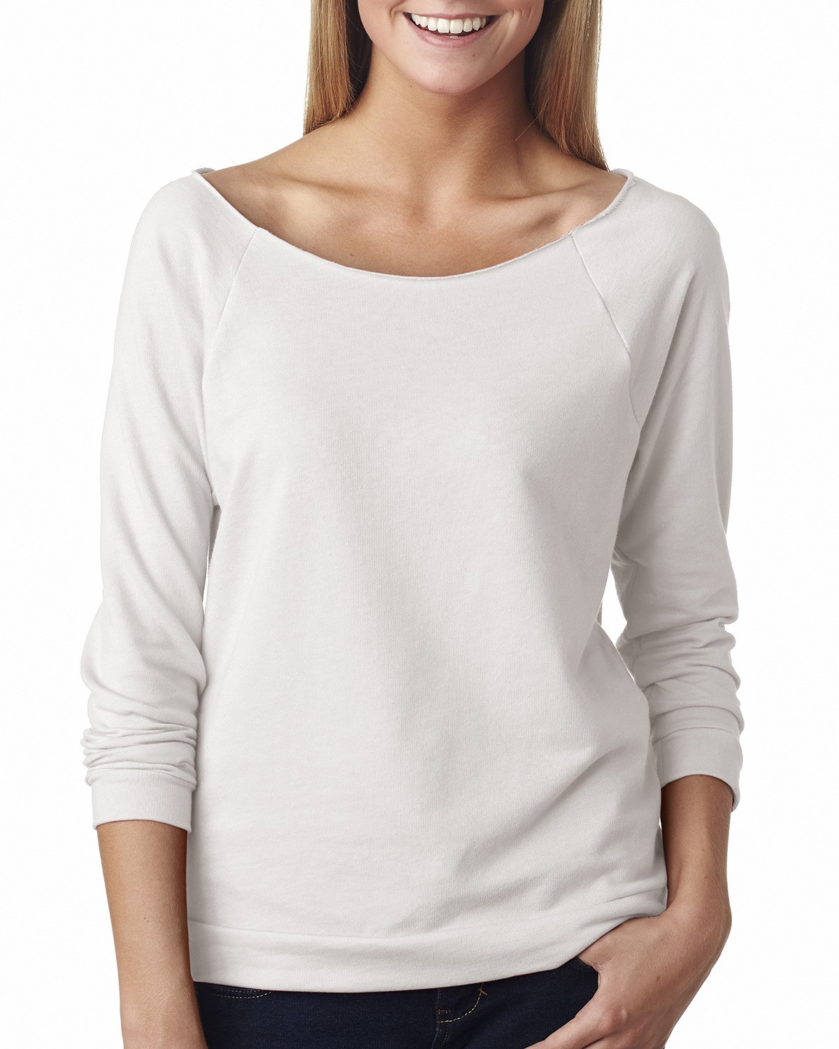 Next Level Ladies' French Terry 3/4-Sleeve Raglan