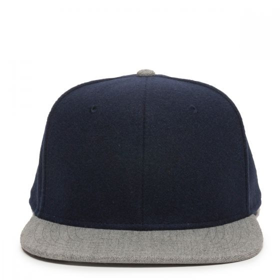 Outdoor-Structured Melton Wool Flat Bill