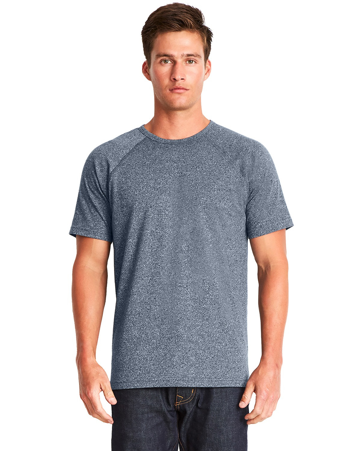 Next Level Men's Mock Twist Short-Sleeve Raglan T-Shirt
