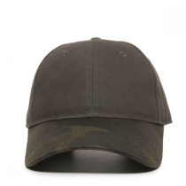 Outdoor-Structured Etched Camo Canvas Visor 