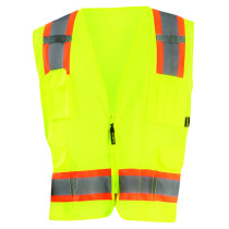 OccuNomix Men's High Visibility Two-Tones Surveyor Mesh Vest