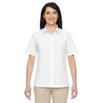 Harriton Ladies' Advantage Snap Closure Short-Sleeve Shirt