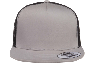 Yupoong Flat Billed Two Tone Trucker Cap