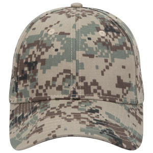 Otto Digital Camouflage Cotton Blend Twill Six Panel Low Profile Baseball Cap