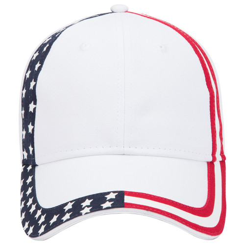 Otto-United States Flag Design Cotton Twill Low Profile Pro Style