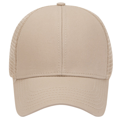 Otto Superior Cotton Twill Six Panel Low Profile Mesh Back Trucker Hat