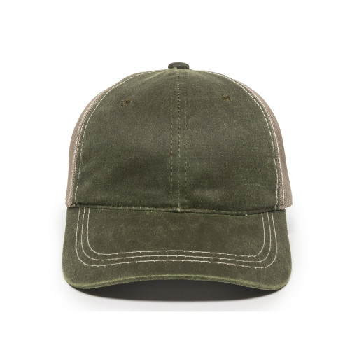 Outdoor-Weathered Cotton Cap Low Profile, Mesh Back