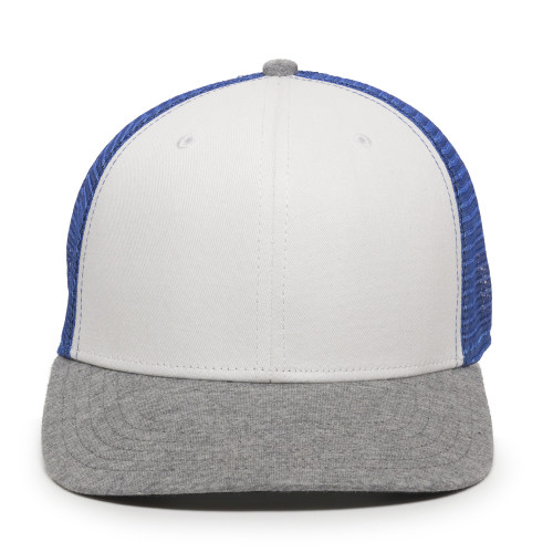 Outdoor-6 Panel Structured Mesh Back Polyester Spandex Cap