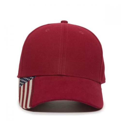 Outdoor-American Flag Woven Label Visor
