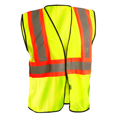 OccuNomix Men's High Visibility Value Two-Tone Safety Mesh Vest