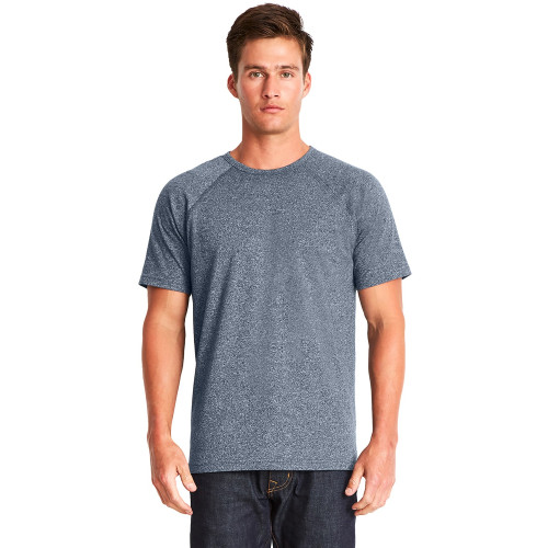 Next Level Men's Mock Twist Short-Sleeve Raglan T-Shirt